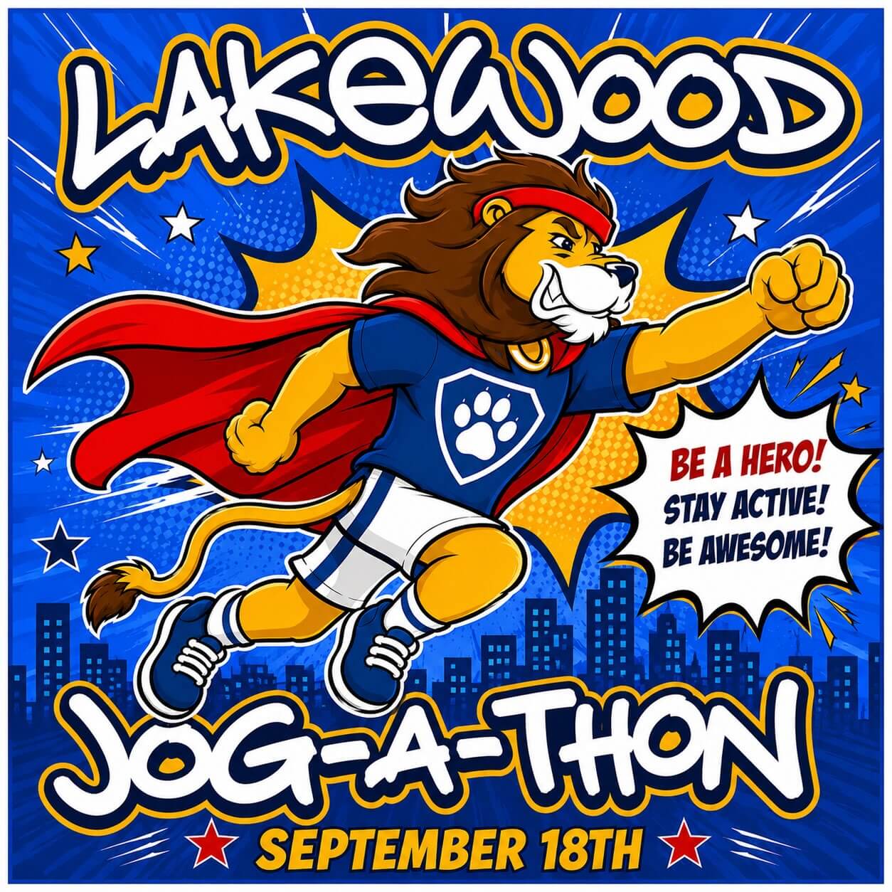 Lakewood School line drawing